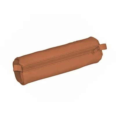 Obrázek ALASSIO 43147 pouzdro na psací potřeby z pravé kůže, tužky hnědé, Schlamper cca 21 x 6 cm, potřeby, lenošeč se zipem