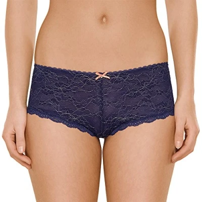 Obrázek Uncover by Schiesser dámské kalhotky Hipster Cheeky Pants 38 (velikost výrobce: M) modrá (tmavě 803)