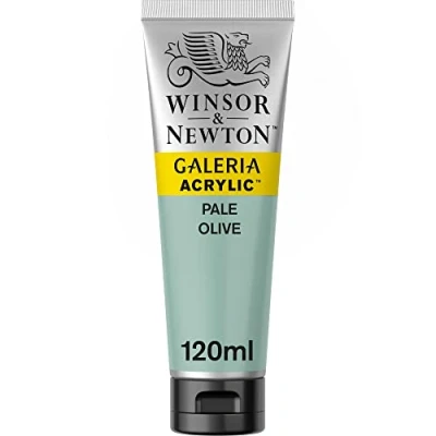 Obrázek Winsor &amp; Newton 2131435 Galeria akrylová barva, vysoká pigmentace, stálá na světle, konzistence, 120 ml tuba světle olivově zelená