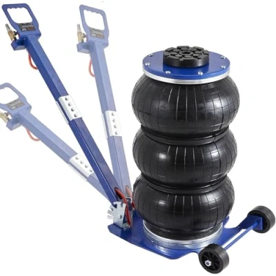 Obrázek VEVOR Pneumatický zvedák Air Jack 3t, modrý vícenásobný vak zdvihací páka 140450 mm, výška zdvihu vak, zvedač vzduchu, 10 sekund zdvih zvedáku vozový pro SUV, nákladní vůz