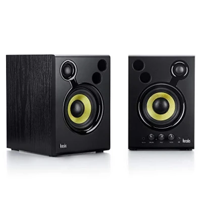 Obrázek Hercules DJMonitor 42 Aktive DJ Lautsprecher mit 4 Zoll Tieftöner, 80W Leistung, Präziser Klang, Bass Reflexsystem, für DJs und Musikliebhaber