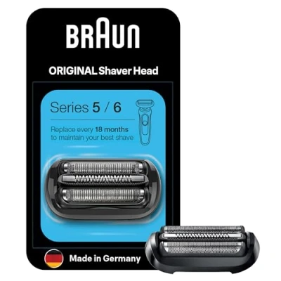 Obrázek Braun Series 5, elektrický holicí strojek, originální náhradní strojek od výrobce vhodný pro pánské strojky řady 5 a 6 (modely roku 2020), 53B, černý, balení 1 ks