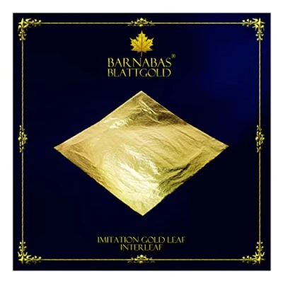 Obrázek Barnabas Blattgold Blattgoldimitat, 100 Blatt, 14 cm, lose Blätter (Zwischenblatt)