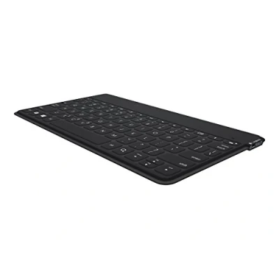 Obrázek Logitech Bezdrátová tabletová klávesnice Keys to Go, Bluetooth, speciální tlačítka iOS, ultralehká a tichá, výdrž baterie 3 měsíce, pro tablet smartphone, skandinávské rozložení černá