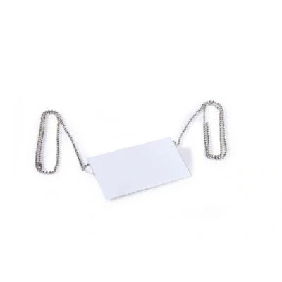 Obrázek Durable Řetízek pro jmenovky (850 mm, bez niklu) sáček à 10 kusů, metalická stříbrná, 810423