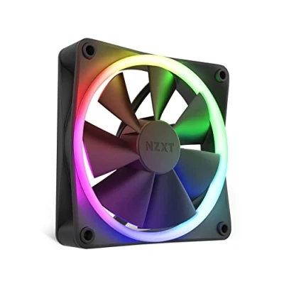 Obrázek NZXT F120 RGB Fans RF R12SF B1 rozšířené přizpůsobení osvětlení tiché chlazení jednoduché (RGB ventilátor a ovladač POŽADOVANÉ &amp; není součástí dodávky) 120mm černý