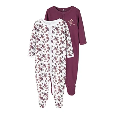 Obrázek Name it Nbfnightsuit 2PACK Dupačky na spaní pro děti, Velikost: 98, Prune purple