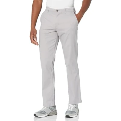 Obrázek Amazon Essentials Pánské ležérní strečové chino kalhoty s klasickým střihem, šedé, 28 W / L