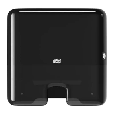 Obrázek Tork Xpress Mini dávkovač na papírové ručníky Multifold 552108, Elevation Design kompaktní zásobník H2 pro skládací k vyjmutí z jednoho listu, štíhlý design, černý