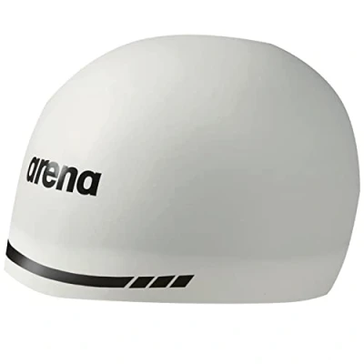 Obrázek Arena Unisex Erwachsene 3D Soft USA Racing Badekappe, Weiss/opulenter Garten, Large