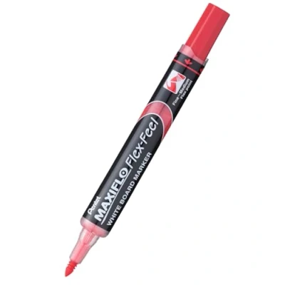Obrázek Pentel MWL5SBF BX Maxiflo Flex Feel značkovač na bílou tabuli červený, 1 kus