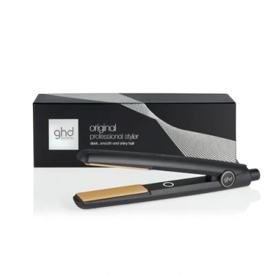 Obrázek ghd Original Styler Profesionální žehlička na vlasy pro leštěné, měkké a lesklé vlasy, zajišťuje hladké až vlnité technologie Single ZoneTM, keramické desky, černá