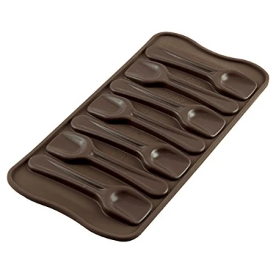 Obrázek Silikomart 22.128.77.0065 SCG28 CHOCO SPOON SILICONE MOULD 96X26 H 16 mm