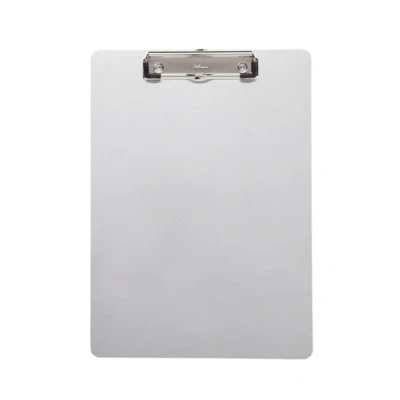 Obrázek MAUL upínací deska A4 stabilní z hliníku vč. magnetického pásku na zadní straně k zavěšení psací podložka se svorkou 8 mm Clipboard pro psaní, kreslení v kanceláři stříbrná