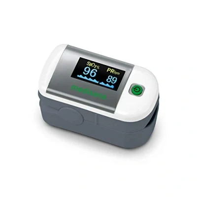 Obrázek medisana PM 100 pulzní oxymetr, měření saturace kyslíkem v krvi, prstový oxymetr s OLED displejem a ovládáním jedním dotykem