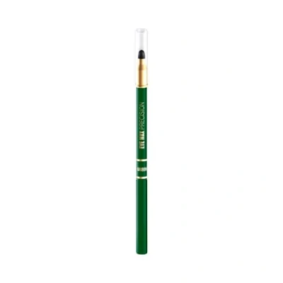 Obrázek Eveline Cosmetics Eye Max Precision Automatická oční tužka s houbičkou zelená Univerzální použití pro definované, zářivé a zvýrazněné oči