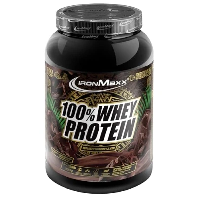 Obrázek IronMaxx 100% Whey Protein prášek mléčná čokoláda 2,35 kg dóza s redukcí cukru, ve vodě rozpustný proteinový ze syrovátkového proteinu mnoho různých příchutí