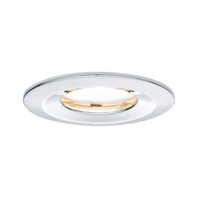Obrázek Paulmann 93883 LED Vestavné svítidlo Coin plochý vestavný zářič Slim stropní bodové světlo kulaté 6,8 W Chrom stmívatelné IP65 chráněné proti stříkající vodě
