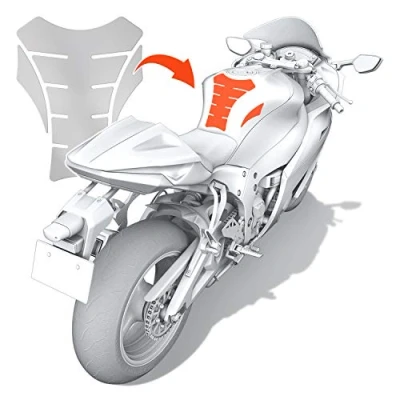 Obrázek Luxshield Motocyklový tankpad ochrana laku proti poškrábání pro nádrž transparentní lesklý &amp; samolepicí
