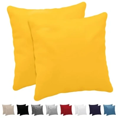 Obrázek Dreamzie povlak na polštář 80 x (sada se 2) 100% žerzejová bavlna 150 g/m2 žlutý odolný a hypoalergenní