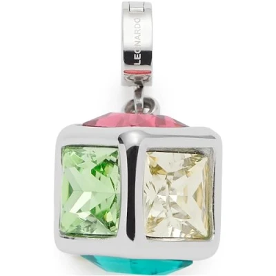 Obrázek Leonardo Jewels Anhänger Clip&amp;Mix Cubo, Ketten aus Edelstahl in Würfel Form mit 6 verschieden farbigen Seiten, Schmuck Geschenk für Frauen, 023621