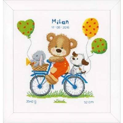 Obrázek Vervaco PN 0148429 pro 0156359 vyšívání křížkovým stehem K Auszaehlen, bavlna, Bílá, 27 x 29 0,3 cm