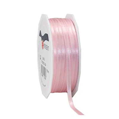 Obrázek PRÄSENT C.E. Pattberg Satin Hellrosa, 50 m Satinband zum Einpacken von Geschenken, 6 mm Breite, Geschenkband Dekorieren &amp; Basteln, Dekoband, Anlass