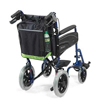 Obrázek Reflektierende Rollstuhl Rollertasche von NRS Healthcare, schwarz und grün