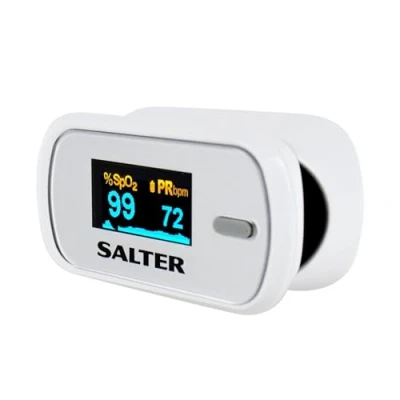 Obrázek Salter PX 100 EU OxyWatch, fingeroximeter sauerstoff, Pulsoximeter, medizinischer oximeter, blutsauerstoffmessgerät finger, schnelles Messen, tragbar und benutzerfreundlich, 2 Jahre Garantie