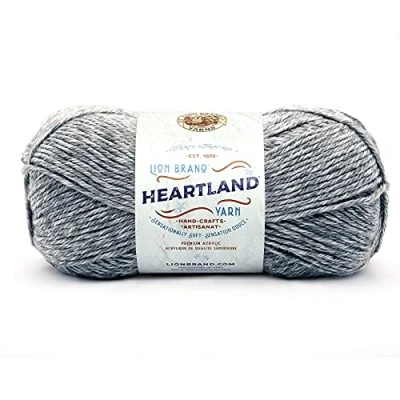 Obrázek Lion Brand Yarn Company Heartland příze klubko, 142 g, 100% akryl, Mount Rainier, 136 150,10,89 x 10,89 22,95 cm