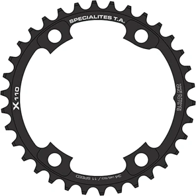 Obrázek Spécialités TA X110 4 Arm 11x Kettenblatt, Schwarz, Inner 36t
