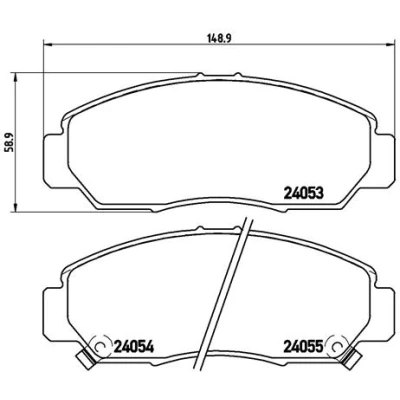 Obrázek Sada brzdových destiček, kotoučová brzda BREMBO P 28 047