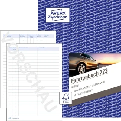 Obrázek Avery Zweckform 223 kniha jízd 1 kus
