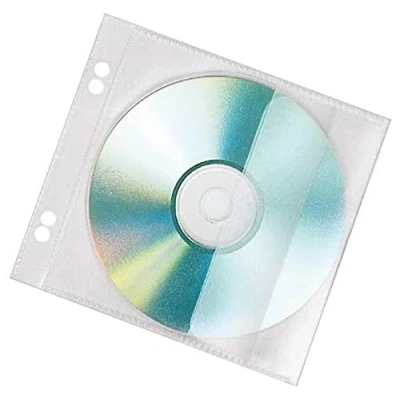 Obrázek VELOFLEX 4366000 CD/DVD obaly k zaklapnutí pro 1 CD, CD uložení ochranné boxy, balení 10 ks