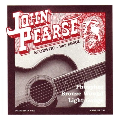 Obrázek John Pearse Strings P600L struny pro akustické kytary lehký fosforový bronz