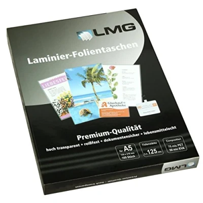 Obrázek LMG LMGA5 125 laminovací fólie A5, 154 x 216 mm, 2 MIC, 100 kusů