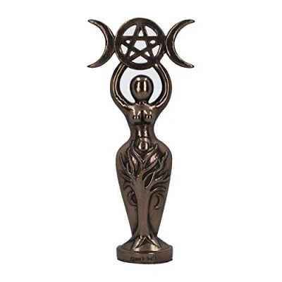 Obrázek Nemesis Now Triple Goddess Figurine 25cm Göttin Idol Figur 25 cm, Harz, Dreifache Mondgöttin aus Bronze, 20 cm