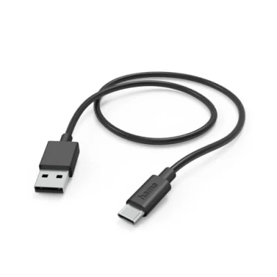Obrázek Hama Ladekabel USB A auf C, 1m (Schnellladung, Handy Ladekabel, Datenkabel, Kabel, Handykabel, Typ A, maximal kompatibel) schwarz