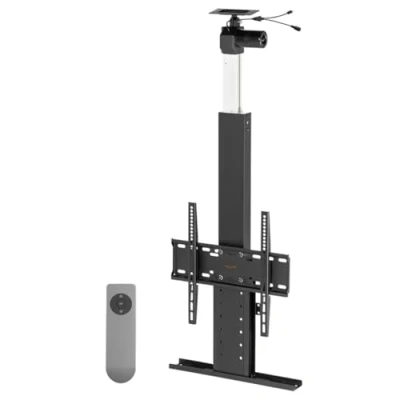 Obrázek my wall Motorizovaný TV Lift HP64L k zabudování do stropu, stropní držák na TV, nastavitelný rozsah výšky, 3255 palců, nosnost 45 kg, s dálkovým ovládáním, elektrický Lift,