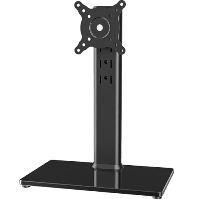 Obrázek Einzelner LCD Computer Monitorständer, freistehend, für 33 cm bis 81,3 große Bildschirme mit Drehgelenk, höhenverstellbar, drehbar, hält einen (1) Bildschirm zu 35 kg