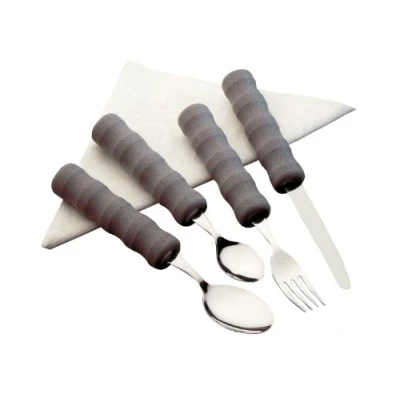Obrázek Homecraft Lightweight Foam Handled Cutlery, sada (Eligible for VAT Relief in the UK) Elderly &amp; Disabled, artritidu nebo Weak Grip, Fork, Knife, Spoon, Adaptive Dining Aid, Large Handle Good