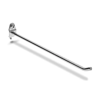 Obrázek Triton Products 71813 DuraHook 20,3 cm samostatná tyč, zahnutá 30 stupňů, průměr 1/4 palce, pozinkovaná ocel, háčky pro DuraBoard nebo 1/4&quot; zásuvnou tabuli, 5 kusů