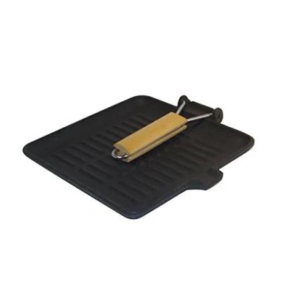 Obrázek Baumalu 388015 Grillpfanne aus Gusseisen viereckig 24 x cm ausziehbarem Griff