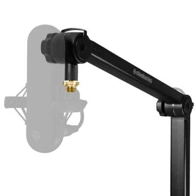 Obrázek SteelSeries Alias/Alias pro otočné rameno mikrofonu hry, streamování a podcasting otáčení o 360 stupňů stolní svorka skládací nůžkový design vedení kabelů adaptér 3/8&quot; 5/8&quot;