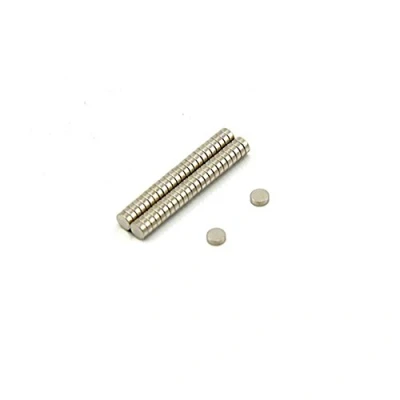 Obrázek N42 Neodym magnet pro umění, řemeslo, výrobu modelů průměr 3 mm x tloušťka 1 tah 0,19 kg balení 50