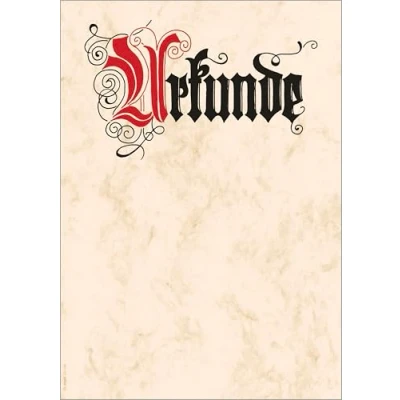 Obrázek SIGEL Papír na dokumenty DP548, prázdný dokument Calligraphie 185 g, DIN A4, 12 listů, z udržitelného papíru, vhodný pro všechny tiskárny
