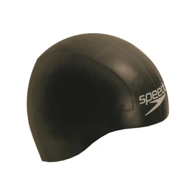 Obrázek Speedo Unisex Aqua V Racing Cap plavecká čepice pro dospělé, černá, jednotná velikost