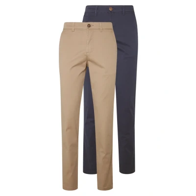 Obrázek Jack &amp; Jones 2 PACK Chino kalhoty, Muži, Velikost: 34x32, Beige/navy blazer