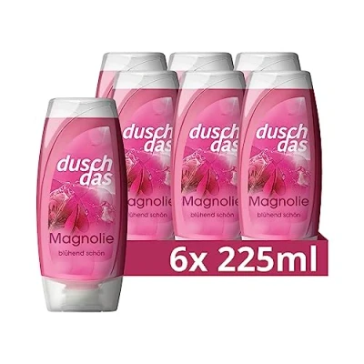 Obrázek Duschdas Sprchový gel Magnolie Sprchová koupel s rozmazlující recepturou pro osvěžující start do dne 6 x 225 ml