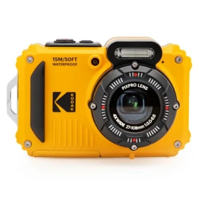 Obrázek KODAK Pixpro WPZ2 Digitalkamera Kompakt 16M Pixel, Wasserdicht bis 15m, Stoßfest, Video 720p, LCD Bildschirm 2,7 Li Ionen Akku, Gelb